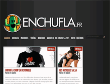 Tablet Screenshot of enchufla.fr